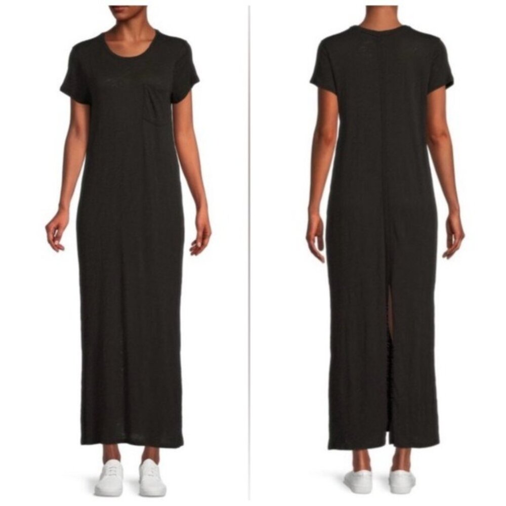 ATM Anthony Tomas Melillo Maxi T-Shirt Dress Womens M Designer Pocket Cotton